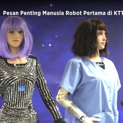 Manusia Robot Bicara, Sampaikan Pesan Penting di KTT AI PBB