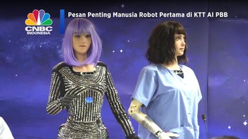 Manusia Robot Bicara, Sampaikan Pesan Penting di KTT AI PBB