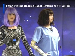 Manusia Robot Bicara, Sampaikan Pesan Penting di KTT AI PBB
