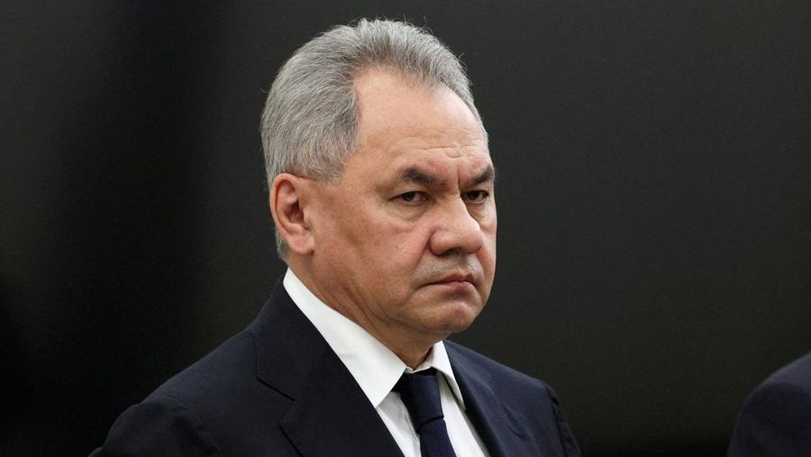 FILE PHOTO: Russian Defence Minister Sergei Shoigu attends a meeting of President Vladimir Putin with heads of security services in Moscow, Russia, June 26, 2023. Sputnik/Gavriil Grigorov/Kremlin via REUTERS ATTENTION EDITORS - THIS IMAGE WAS PROVIDED BY A THIRD PARTY./File Photo