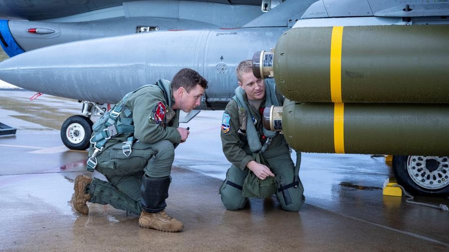 U.S. Air Force's Nathan Paige and Andrew 