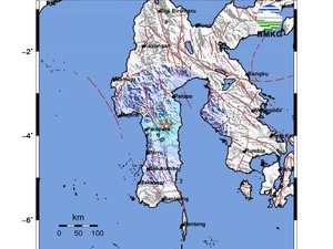 Gempa Bumi Terkini M 3,1 Guncang Sidrap Sulsel, Berpusat di Darat
