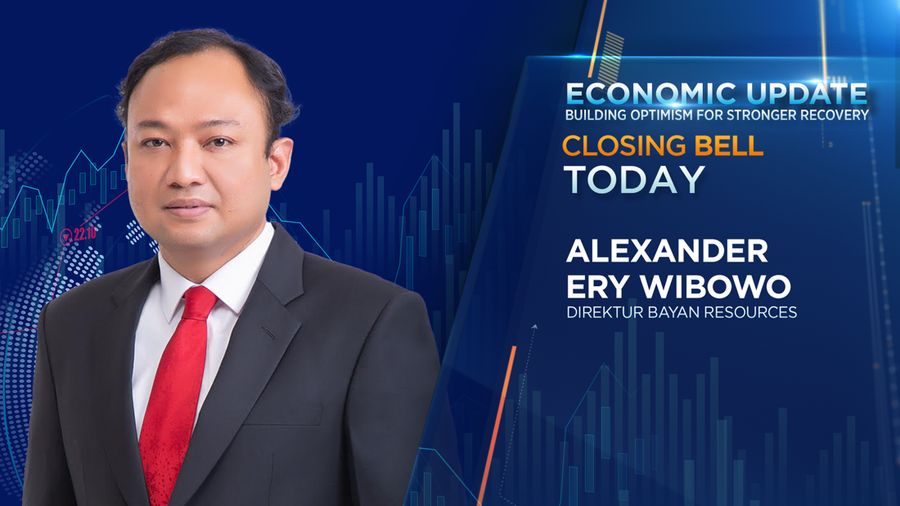 Direktur Bayan Resouces Alexander Ery Wibowo dalam Economic Update di Program Closing Bell yang berlangsung pada Selasa, (11/7/2023). (CNBC Indonesia TV)