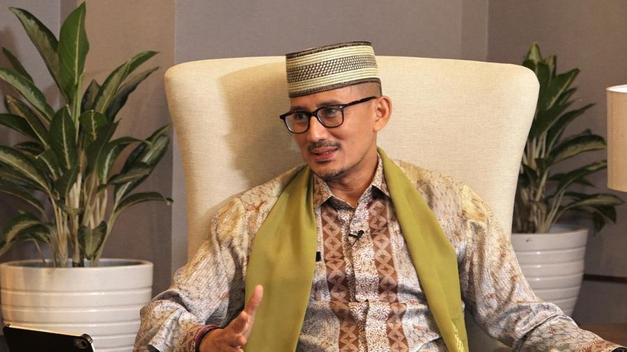 Menteri Pariwisata dan Ekonomi Kreatif RI Sandiaga Salahuddin Uno dalam Economic Update di Program Profit yang berlangsung pada Selasa, (11/7/2023). (²©²ÊÍøÕ¾ TV)