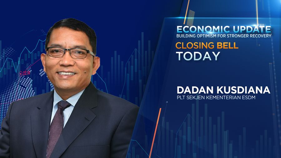 PLT Sekjen Kementerian ESDM Dadan Kusdiana dalam Economic Update di Program Closing Bell yang berlangsung pada Selasa, (11/7/2023). (CNBC Indonesia TV)