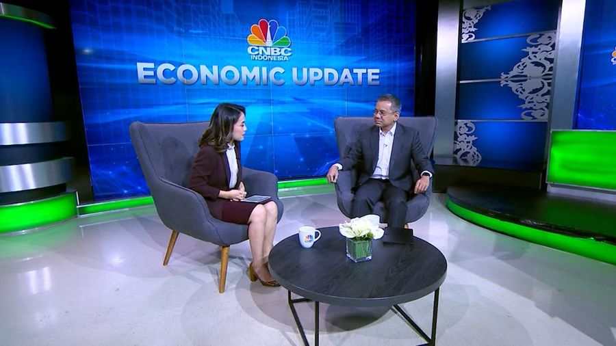 Wakil Menteri Keuangan Suahasil Nazara dalam Economic Update di Program Power Lunch yang berlangsung pada Selasa, (11/7/2023). (CNBC Indonesia TV)
