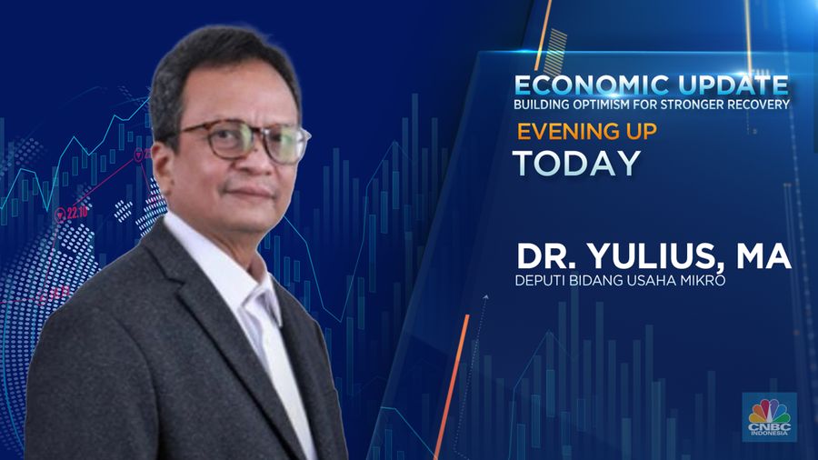Deputi Bidang Usaha Mikro Kemenerian Koperasi dan UMKM, DR. Yulius, M.A dalam Economic Update yang berlangsung pada Rabu, (12/7/2023). (CNBC Indonesia TV)