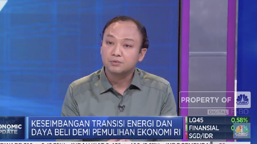 Direktur Bayan Resouces Alexander Ery Wibowo dalam Economic Update di Program Closing Bell yang berlangsung pada Selasa, (11/7/2023). (CNBC Indonesia TV)
