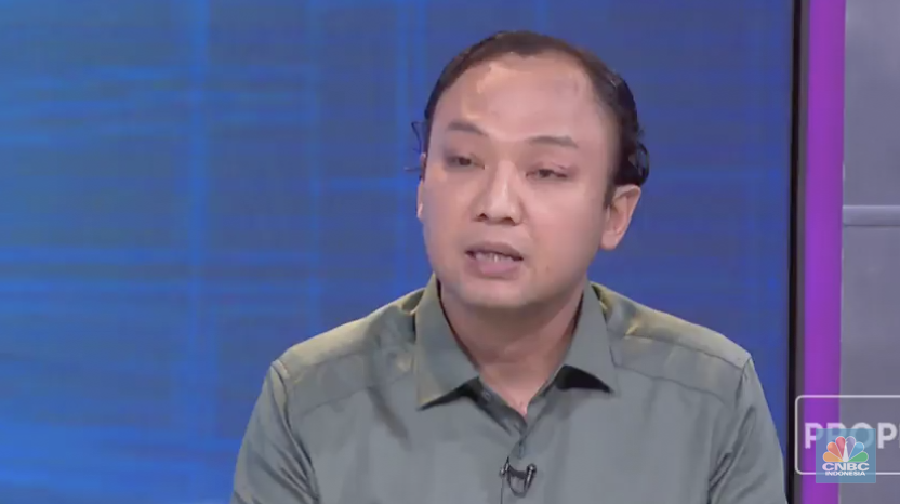 Direktur Bayan Resouces Alexander Ery Wibowo dalam Economic Update di Program Closing Bell yang berlangsung pada Selasa, (11/7/2023). (CNBC Indonesia TV)