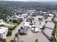 Penampakan Banjir Besar di AS, Kota Berubah Jadi 'Kepulauan'
