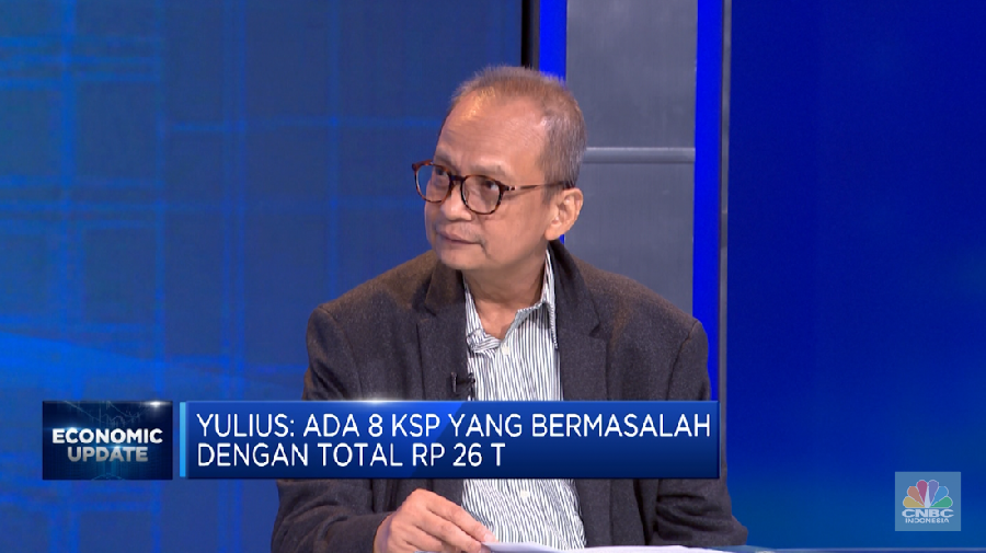 Deputi Bidang Usaha Mikro Kemenerian Koperasi dan UMKM, DR. Yulius, M.A dalam Economic Update yang berlangsung pada Rabu, (12/7/2023). (CNBC Indonesia TV).