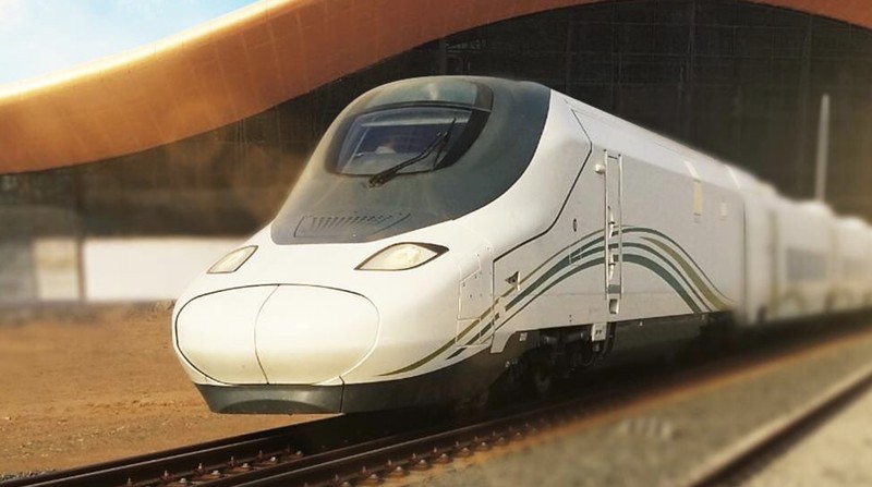 Kereta cepat Harmain Express. (Instagram/haramainrailway)