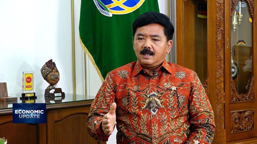 Menteri Agraria dan Tata Ruang, Hadi Tjahjanto dalam Economic Update yang berlangsung pada Rabu, (12/7/2023). (²©²ÊÍøÕ¾ TV).