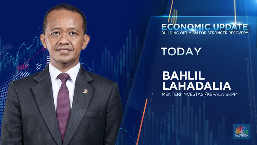 Menteri Investasi Kepala/ BKPM Bahlil Lahadalia dalam Economic Update yang berlangsung pada Kamis, (13/7/2023). (վ TV)