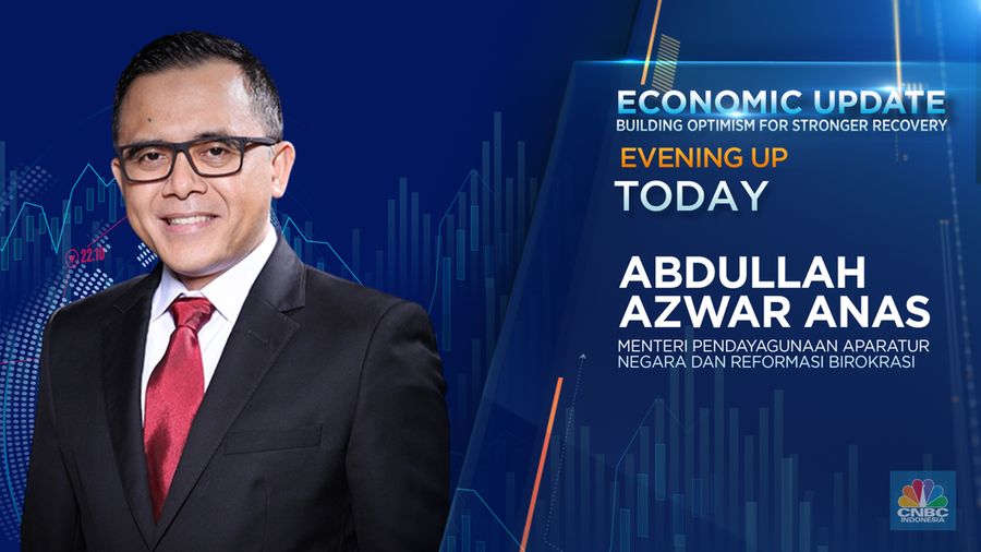 Menteri Pendayagunaan Aparatur Negara dan Reformasi Birokrasi, Abdullah Azwar Anas,dalam Economic Update yang berlangsung pada Kamis, (13/7/2023). (CNBC Indonesia TV)