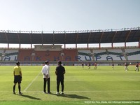 Jokowi Guyur Rp155 M Buat Stadion Jalak Harupat Kinclong Lagi