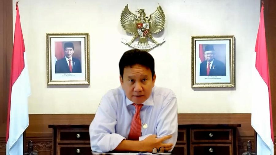 Wakil Ketua Dewan Komisioner OJK, Mirza Adityaswara dalam Economic Update yang berlangsung pada Rabu, (12/7/2023). (CNBC Indonesia TV)