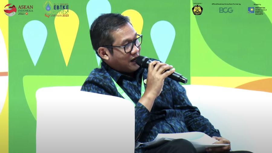 Direktur Proyek dan Energi Baru Terbarukan PT PLN (Persero), Wiluyo Kusdwiharto. (Dok.
Indonesia EBTKE ConEx)