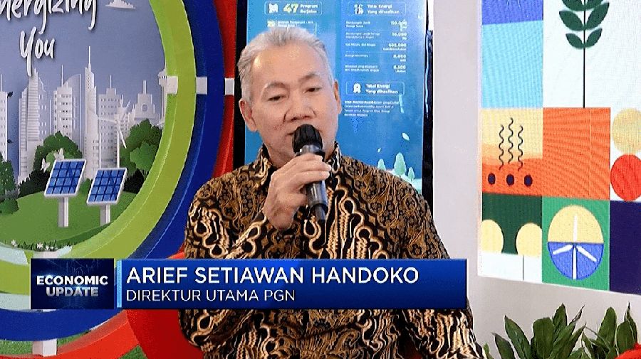 Direktur Utama PGN Arief Setiawan Handoko Dalam Economic Update. (CNBC Indonesia TV)