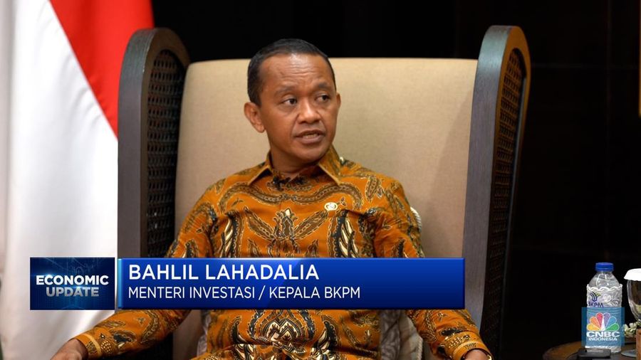 Menteri Investasi Kepala/ BKPM, Bahlil Lahadalia dalam Economic Update yang berlangsung pada Kamis, (13/7/2023). (վ TV)