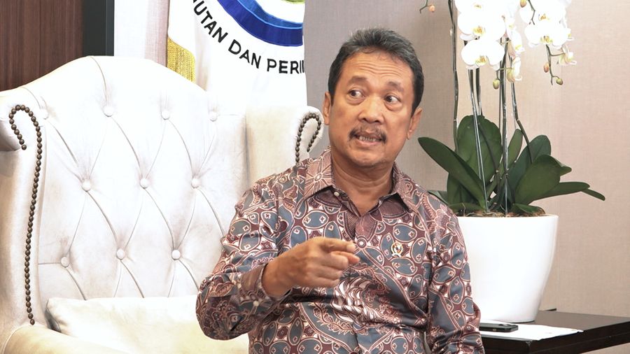 Menteri Kelautan dan Perikanan Sakti Wahyu Trenggono dalam dalam Economy Update pada program Profit di CNBC Indonesia. (CNBC Indonesia TV)