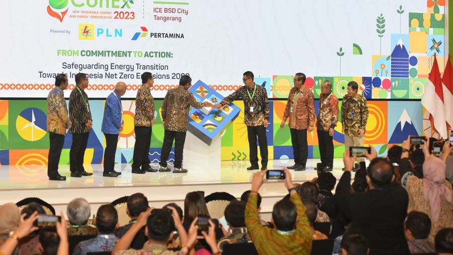 Pertamina ambil bagian dalam gelaran The 11th Indonesia Energi Baru, Terbarukan & Konservasi Energi Conference & Exhibition (EBTKE ConEx), bertempat di ICE BSD City, Tangerang, Banten, Rabu 12 Juli 2023. (Dok. Pertamina)