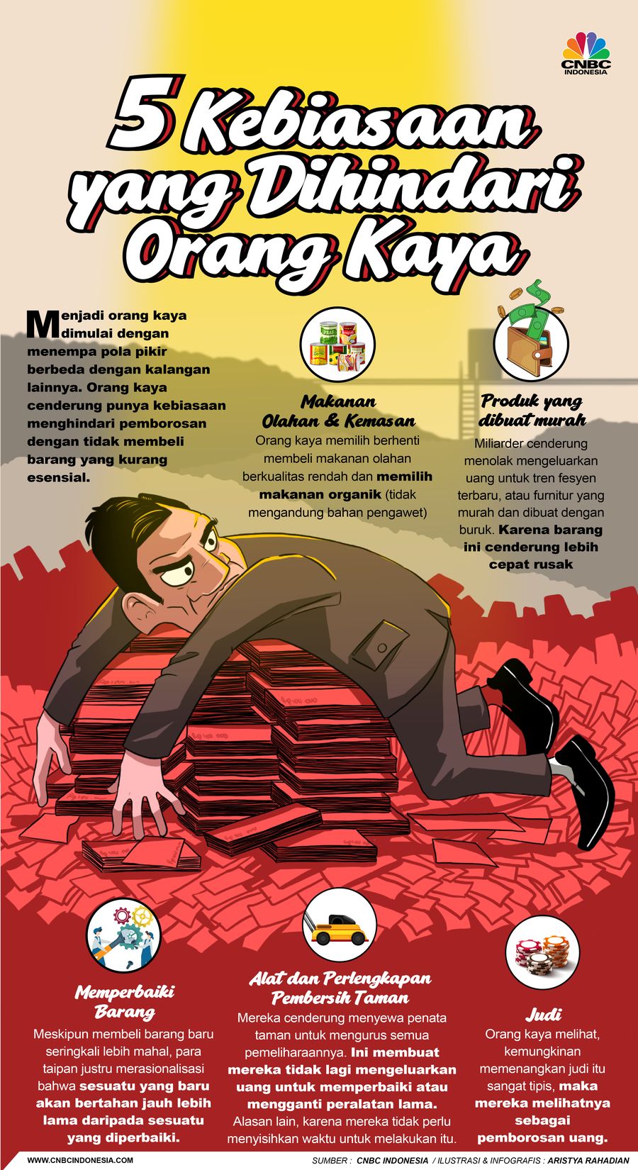 5 Kebiasaan yang Dihindari Orang Kaya