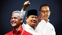 Satu Kata Capres Prabowo, Ganjar, Anies: Senior Sampai Teman!