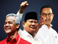 Satu Kata Capres Prabowo, Ganjar, Anies: Senior Sampai Teman!