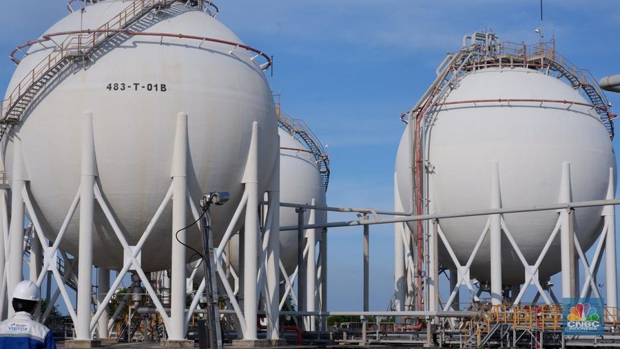 LPG Facility di PGN Saka Pangkah, Gresik. (CNBC Indonesia/Firda DwiMuliawati)