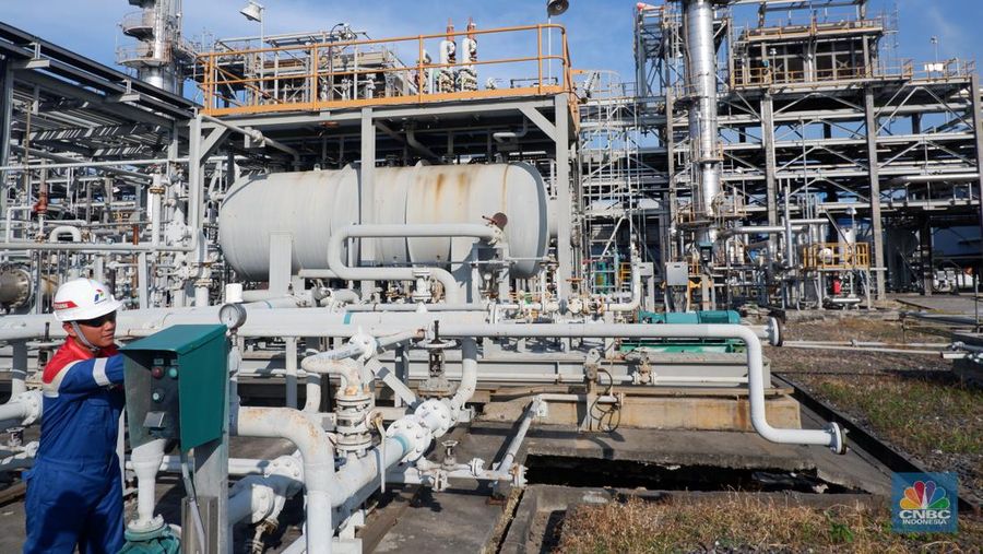 LPG Facility di PGN Saka Pangkah, Gresik. (CNBC Indonesia/Firda DwiMuliawati)