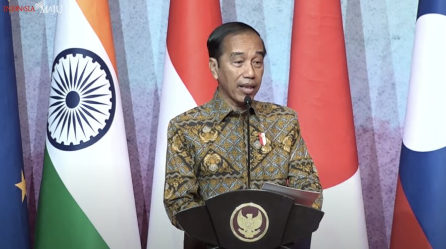Presiden Joko Widodo terima kunjungan para Menlu ASEAN. (YouTube/Sekretariat Presiden)
