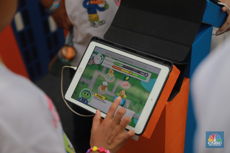 Game Atur Keuangan Cha Ching Money Adventures. (CNBC Indonesia/Muhamad Sabki)