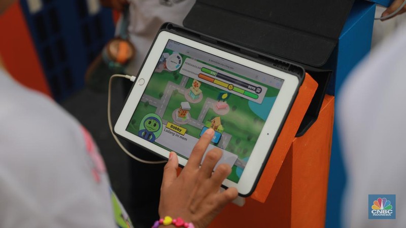Game Atur Keuangan Cha Ching Money Adventures. (CNBC Indonesia/Muhamad Sabki)
