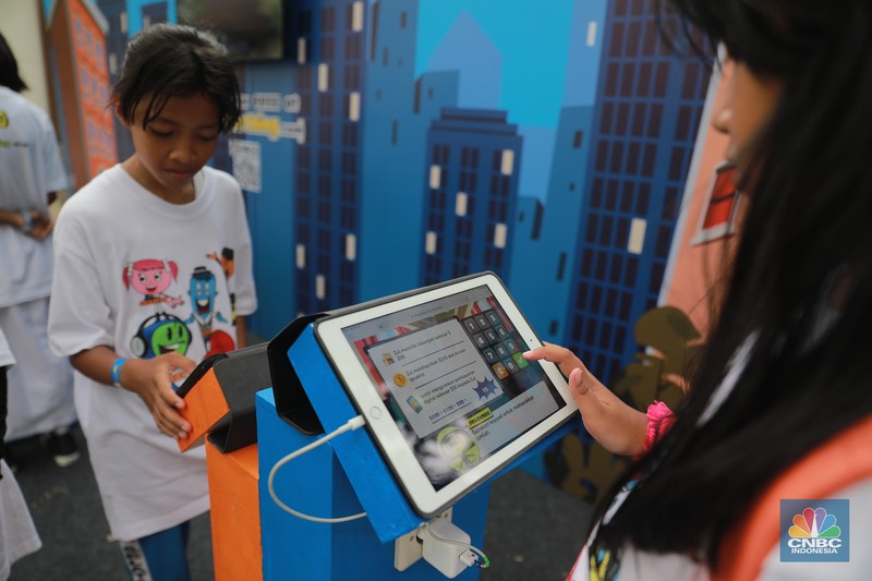 Game Atur Keuangan Cha Ching Money Adventures. (CNBC Indonesia/Muhamad Sabki)
