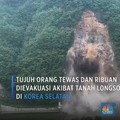 Tujuh Orang Tewas Akibat Tanah Longsor di Korea Selatan