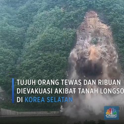 Tujuh Orang Tewas Akibat Tanah Longsor di Korea Selatan