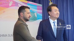 Temui Zelenskyy, Presiden Korsel Janjikan Bantuan Rp2,25 T