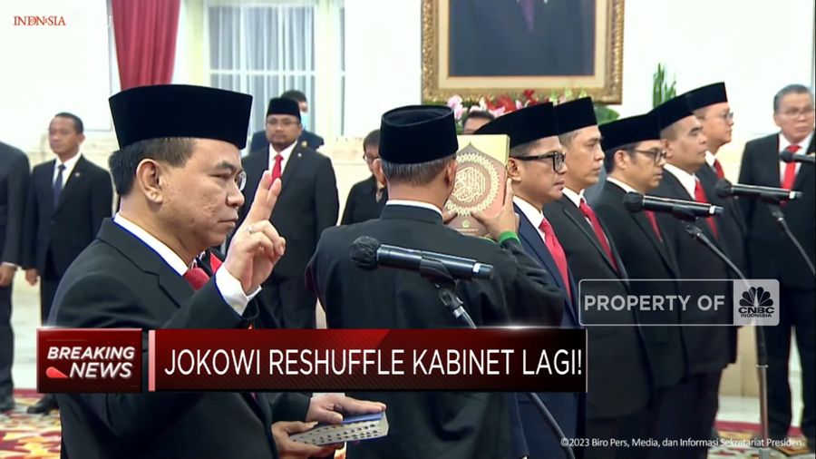 Jokowo Reshuffle Lagi! Ini Daftar Menteri & Wamen Baru(CNBC Indonesia TV)