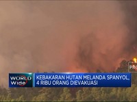 Kebakaran Hutan Melanda Spanyol, 4 Ribu Orang Dievakuasi