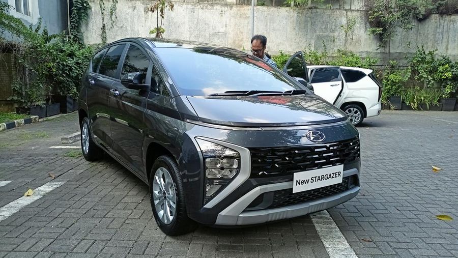 PT Hyundai Motors Indonesia (HMID) hari ini resmi memperbarui New Stargazer. (CNBC Indonesia/Ferri Sandi)