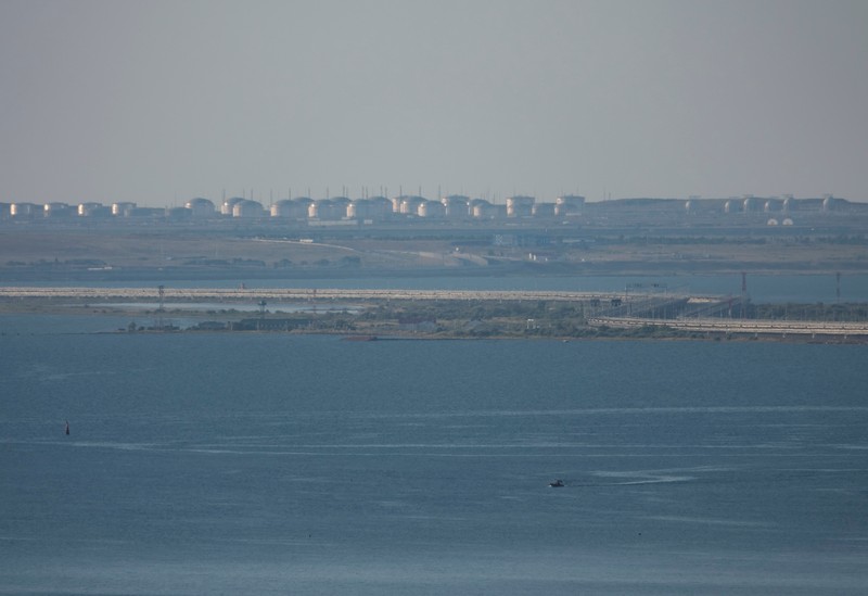 UKRAINE-CRISIS/CRIMEA-BRIDGE A view shows the section of a road split and sloping to one side following an alleged attack on the Crimea Bridge, that connects the Russian mainland with the Crimean peninsula across the Kerch Strait, in this still image taken from video released July 17, 2023. Сrimea24tv/Handout via REUTERS ATTENTION EDITORS - THIS IMAGE WAS PROVIDED BY A THIRD PARTY. NO RESALES. NO ARCHIVES. MANDATORY CREDIT.
TPX IMAGES OF THE DAY
