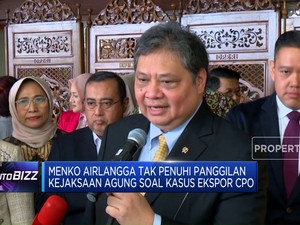 Airlangga Tak Penuhi Panggilan Kejagung Soal Kasus Ekspor CPO