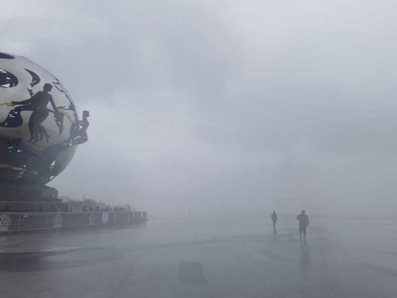 A view shows flooding following heavy rainfall brought by Typhoon Talim, in Fuzhou, Fujian province, China  July 17, 2023 in this screen grab taken from a handout video.  Fuzhou Fire Department/Handout via REUTERS    THIS IMAGE HAS BEEN SUPPLIED BY A THIRD PARTY NO RESALES. NO ARCHIVES