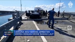 Video: Jembatan Krimea Diserang Drone, Dua Warga Sipil Tewas