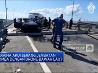 Video: Jembatan Krimea Diserang Drone, Dua Warga Sipil Tewas