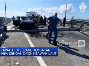 Video: Jembatan Krimea Diserang Drone, Dua Warga Sipil Tewas