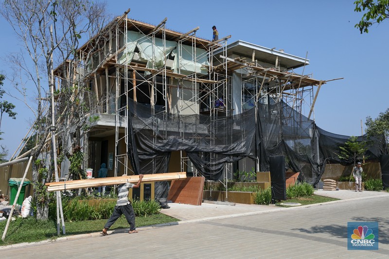 Kawasan Eco Town di Sawangan, Depok, Jawa Barat, Selasa (18/7/2023). (CNBC Indonesia/Tri Susilo) Kawasan Eco Town di Sawangan, Depok, Jawa Barat, Selasa (18/7/2023). (CNBC Indonesia/Tri Susilo)