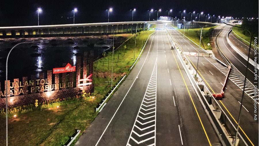 Kementerian PUPR tengah mempercepat penyelesaian pembangunan Jalan Tol Indralaya-Prabumulih sepanjang 64,5 km yang merupakan bagian dari Jalan Tol Trans-Sumatra di Sumatera Selatan. (Biro Pers PUPR)