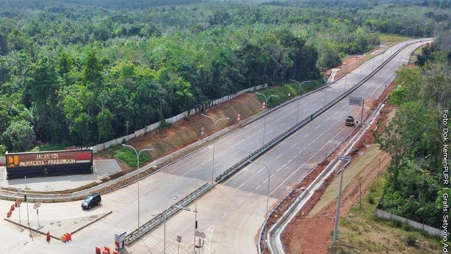 Kementerian PUPR tengah mempercepat penyelesaian pembangunan Jalan Tol Indralaya-Prabumulih sepanjang 64,5 km yang merupakan bagian dari Jalan Tol Trans-Sumatra di Sumatera Selatan. (Biro Pers PUPR)